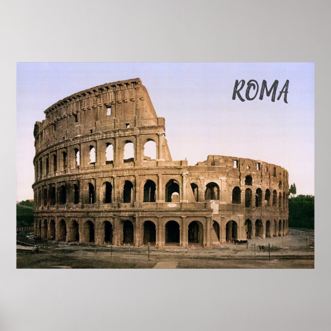 Affiche Colisée de Rome (vers 1900) (Devant)