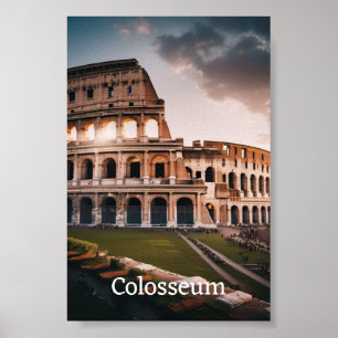 Affiche Colisée : La Merveille majestueuse de Rome
