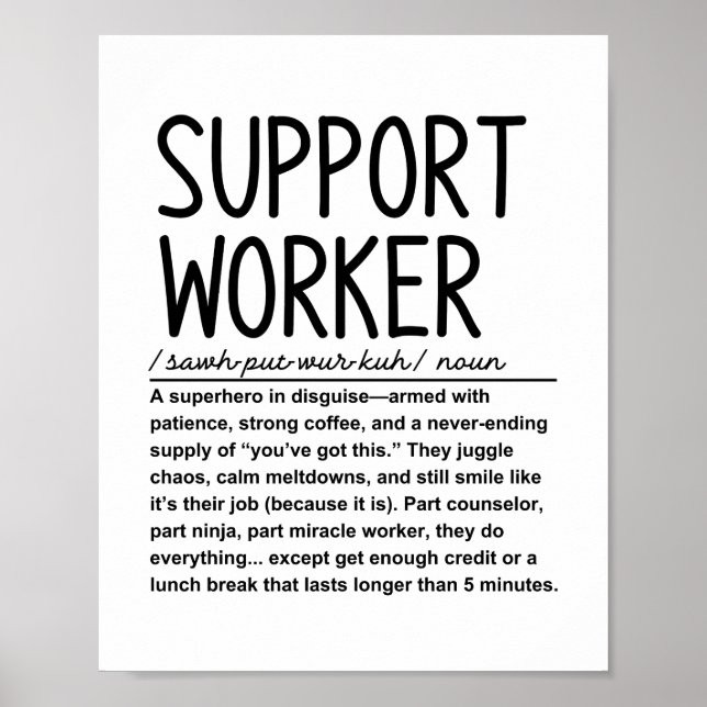 Affiche Collaborateur du support (Devant)