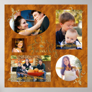 Affiche Collage Album Photo Famille