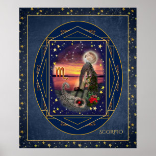 Affiche Collage artistique Scorpio