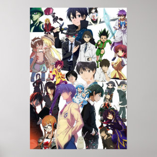 Affiche Collage d'Anime 1