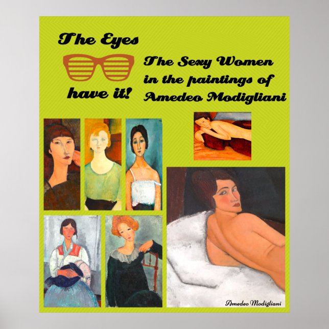 Affiche Collage d'art Modigliani (Devant)
