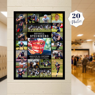 Affiche Collage de 20 photos de sport