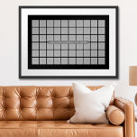 Affiche Collage de 60 Modèles photo - Peut modifier la cou<br><div class="desc">Des fleurs élégantes,  tendance et colorées aux couleurs fraîches sont incluses dans ce design - un look moderne et simple. Parfait pour une crèche ou une chambre de fille.</div>