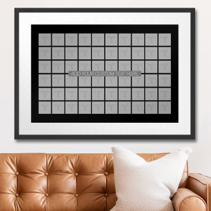 Affiche Collage de 60 Modèles photo - Peut modifier la cou