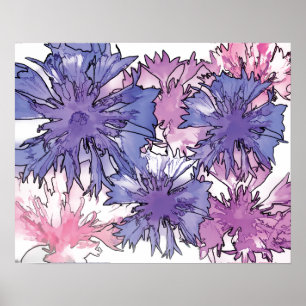 Affiche Collage de Cornflower