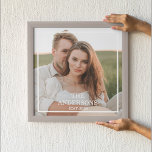 Affiche Collage de couple moderne photo et cadeau familial<br><div class="desc">Collage de couple moderne photo et cadeau familial minimal</div>