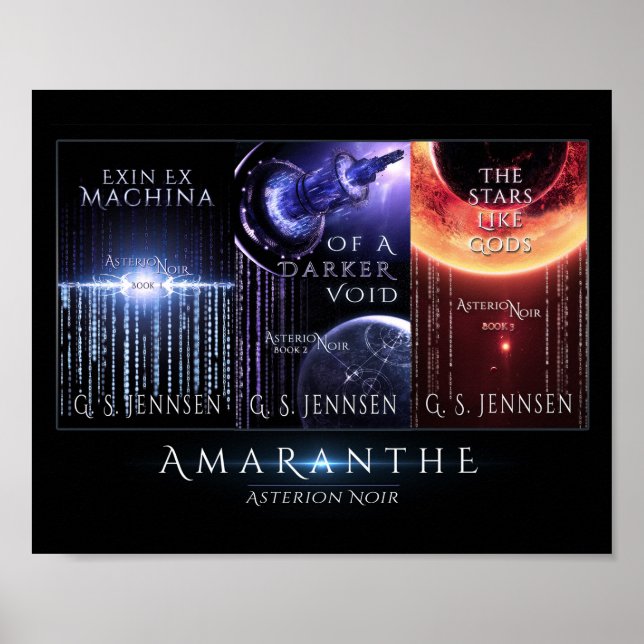 Affiche Collage de couverture Asterion Noir (25x20 cm) (Devant)