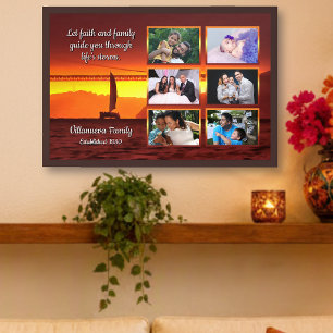 Affiche Collage de famille San Francisco Sunset Famille 11