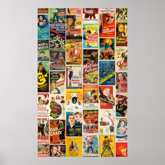 Affiche Collage de films classiques