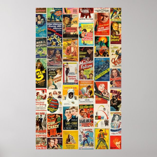 Affiche Collage de films classiques (Devant)