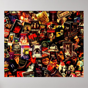 Affiche Collage de films d'horreur