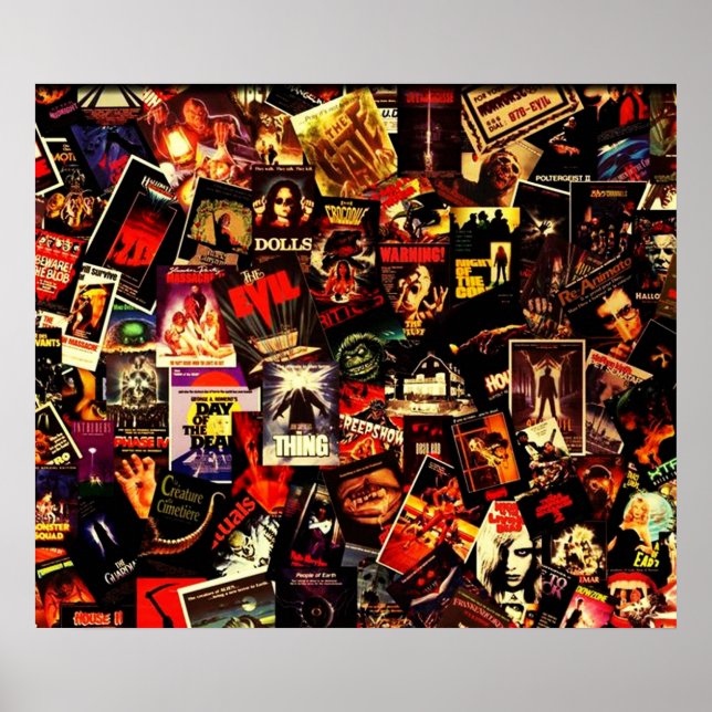 Affiche Collage de films d'horreur (Devant)
