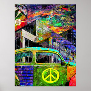 Affiche Collage de Grunge