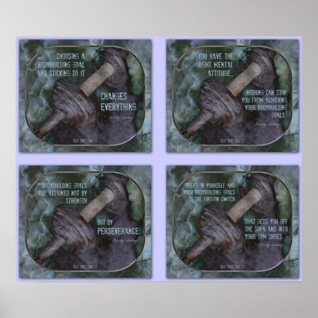 Affiche Collage de l'affiche de la musculation 2 (Devant)