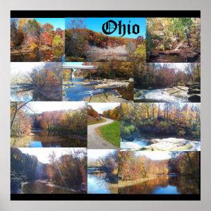 AFFICHE COLLAGE DE L'OHIO
