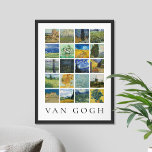 Affiche Collage de peinture fine art Vincent Van Gogh<br><div class="desc">Affiche de collage de peintures vintages d'art</div>