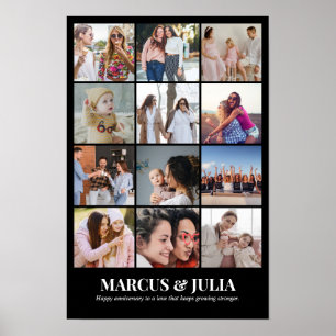 Affiche Collage de photos 12 images 12x18 16x24 20x30 24x3