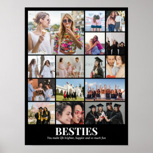 Affiche Collage de photos 15 images 12x16 18x24 24x32 30x4