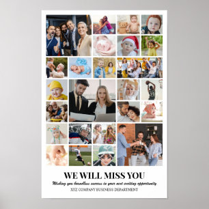 Affiche Collage de photos 25 images 12x18 16x24 20x30 24x3