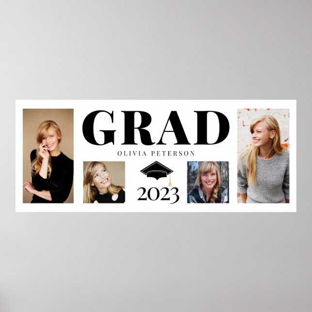 Affiche Collage de photos Classe de diplômés de 2023 (Devant)
