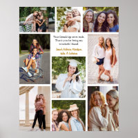 Collage de photos d'amis personnalisés Citation d'