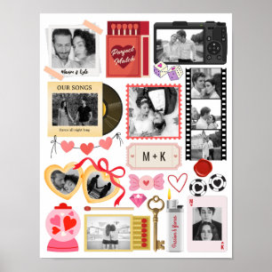 Affiche Collage de photos de boîtes d'allumettes Parfait a
