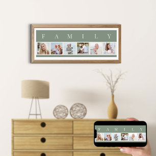Affiche Collage de photos de famille 6 Bande d'images Gree