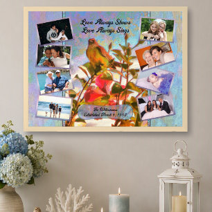 Affiche Collage de photos de famille Oiseau tropical 2338