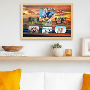 Affiche Collage de photos de famille Vallarta Sunset 1577 