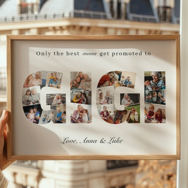 Affiche Collage de photos de Gigi souvenir pour grand-mère (Créateur téléchargé)