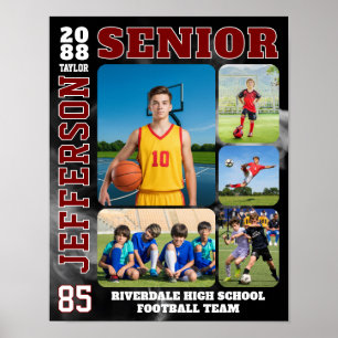 Affiche Collage de photos de la soirée des seniors de l'éq