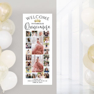 Affiche Collage de photos de Quinceañera pour un 15e anniv