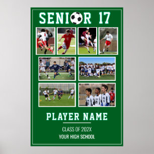 Affiche Collage de photos de soirée des seniors de footbal