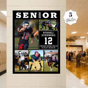 Affiche Collage de photos de sport de lycée Senior 5