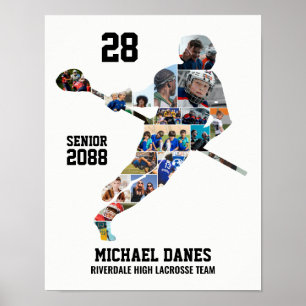 Affiche Collage de photos de sport personnalisé pour joueu