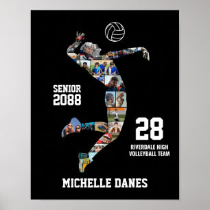 Affiche Collage de photos de sport personnalisé pour l'équ