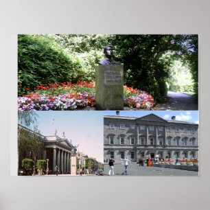 Affiche Collage de photos d'Irlande, Dublin