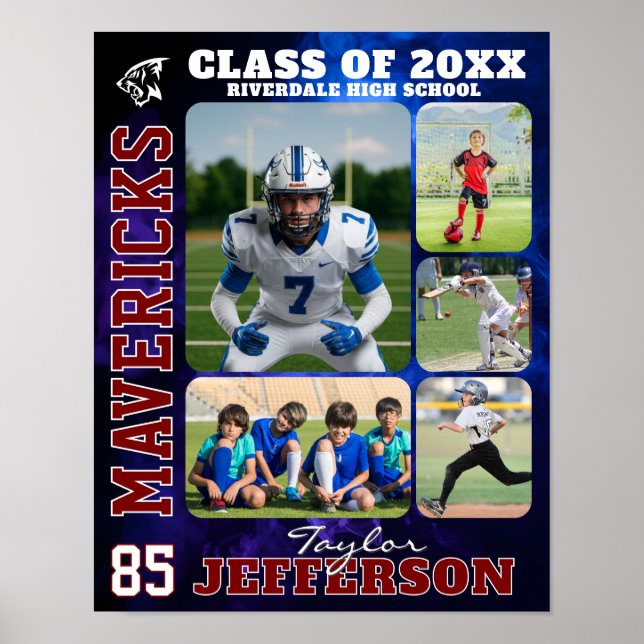 Affiche Collage de photos du jour des seniors de l'équipe  (Devant)