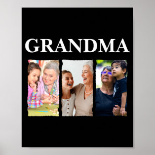 Affiche Collage de photos grand-mère D Famille 