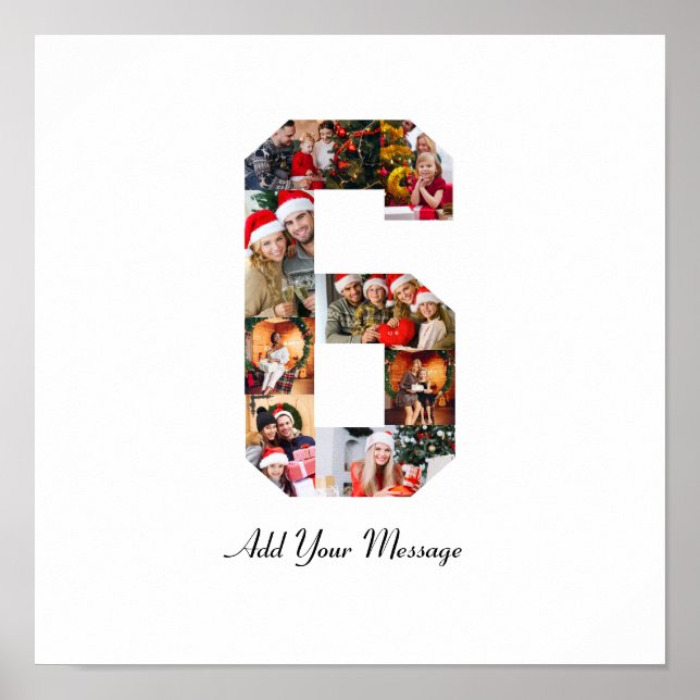 Affiche Collage de photos noir et blanc numéro 6 (Devant)