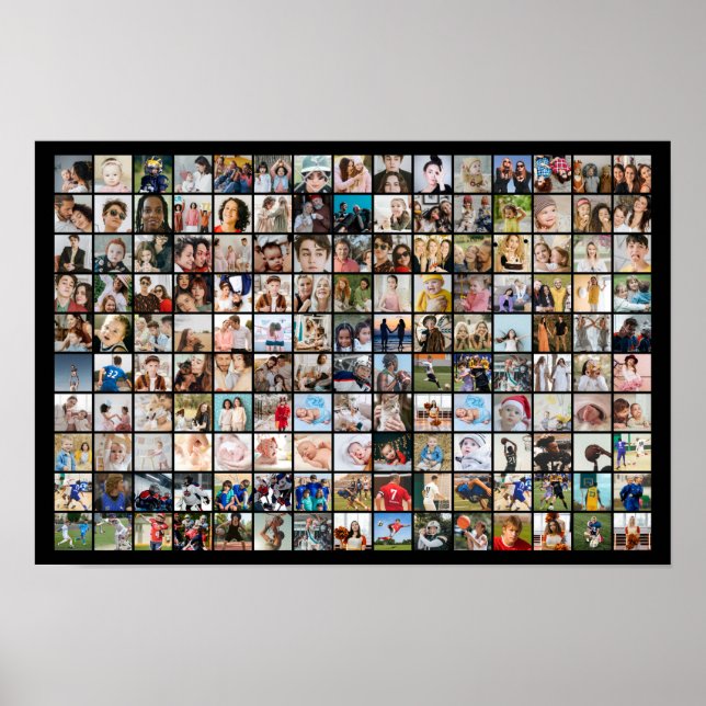 Affiche Collage de photos personnalisé 150 Grille d'images (Devant)