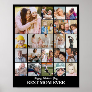 Affiche Collage de photos personnalisé 20 images 8x10 16x2