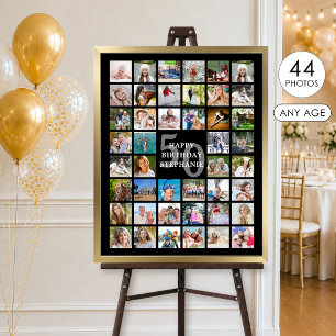 Affiche Collage de photos personnalisé avec couleurs pour