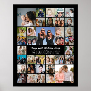 Affiche Collage de photos personnalisé Cadeau personnalisé