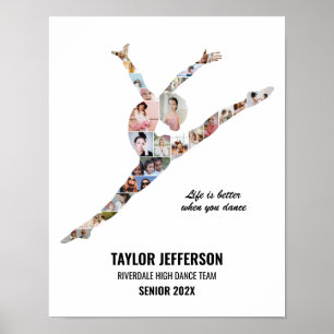Affiche Collage de photos personnalisé de danse contempora