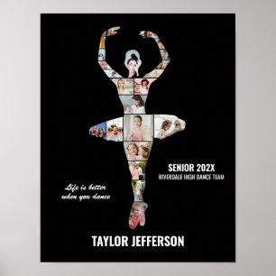Affiche Collage de photos personnalisé de danse de ballet