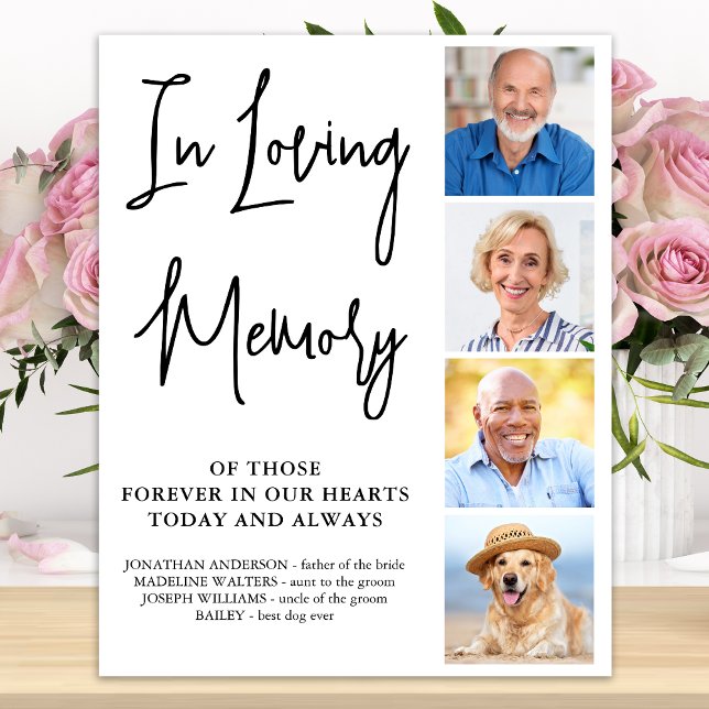 Affiche Collage de photos personnalisé pour mémorial de ma (Créateur téléchargé)