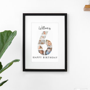 Affiche Collage de photos tendance pour la fête d'annivers